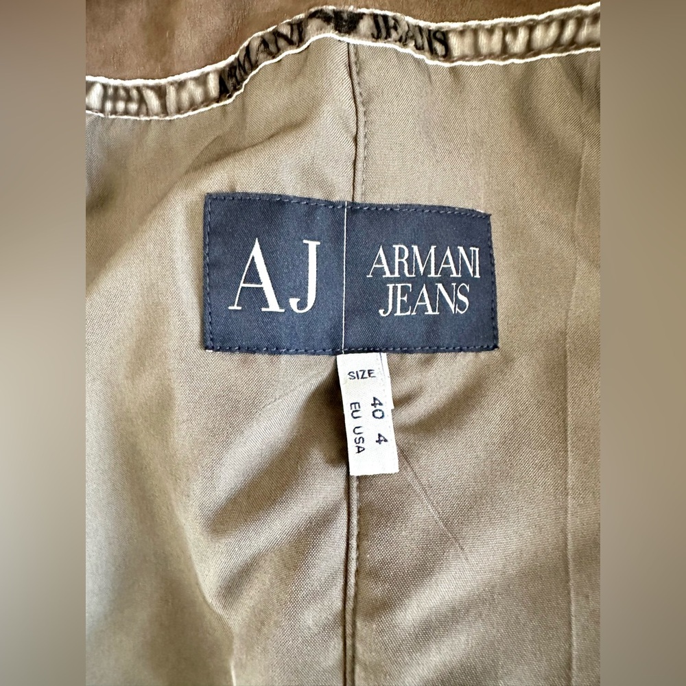 Armani Jeans Leather Biker Jacket for Women - Picture 13 of 16